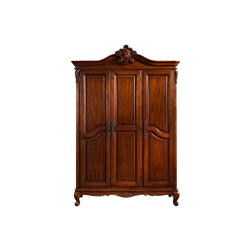 French Country Style Wardrobe Armoire Wood Wardrobe for Bedroom