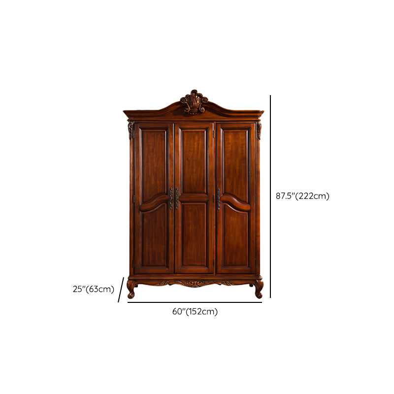 French Country Style Wardrobe Armoire Wood Wardrobe for Bedroom