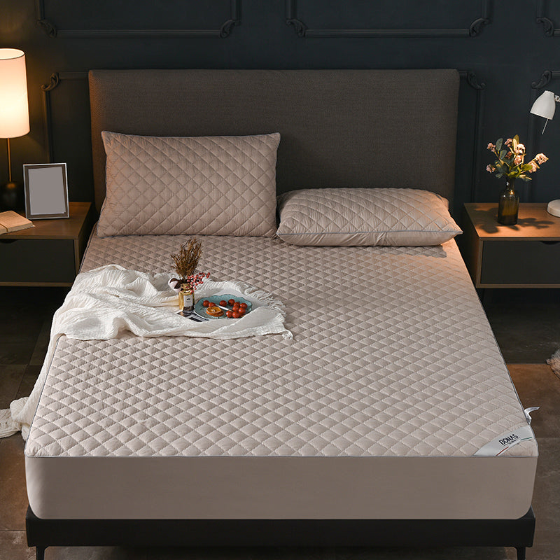 Solid Color Bed Sheet Set Breathable Extra Soft Bed Sheet Set with Waterproof