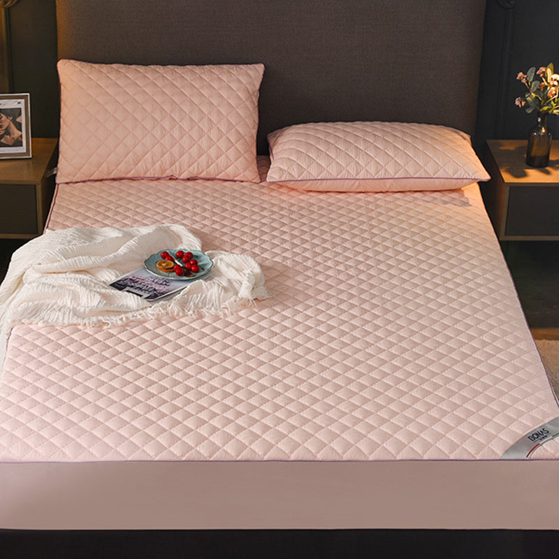 Solid Color Bed Sheet Set Breathable Extra Soft Bed Sheet Set with Waterproof