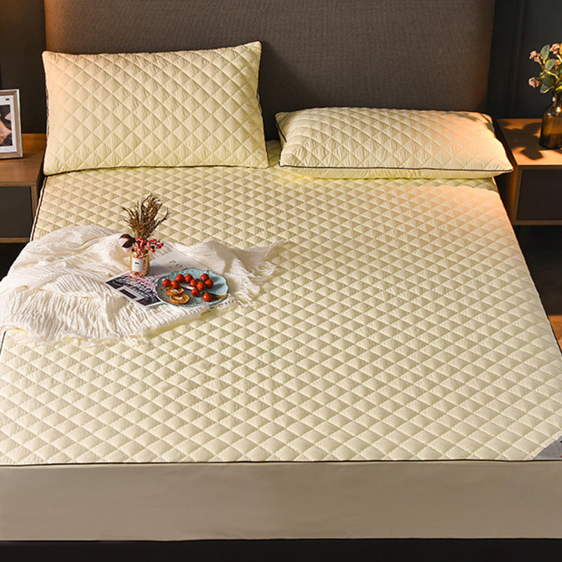 Solid Color Bed Sheet Set Breathable Extra Soft Bed Sheet Set with Waterproof