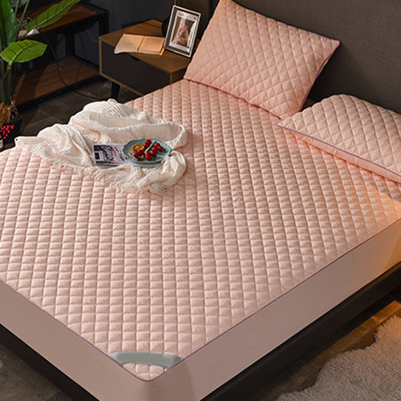 Solid Color Bed Sheet Set Breathable Extra Soft Bed Sheet Set with Waterproof