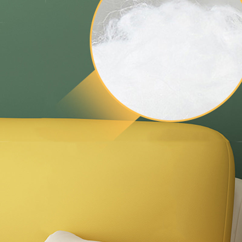 Pillow Back Futon Sleeper Sofa Faux Leather Sleeper Sofa with Storage