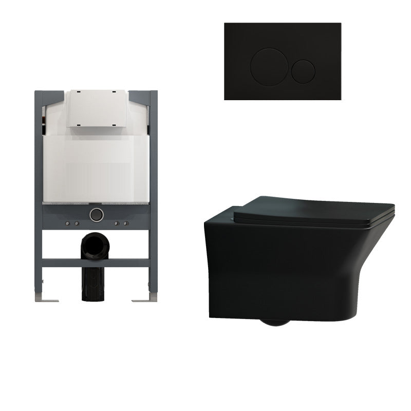 Modern Ceramic Flush Toilet Wall Mount Toilet Bowl for Washroom