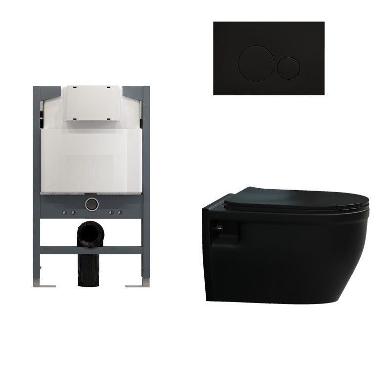 Modern Ceramic Flush Toilet Wall Mount Toilet Bowl for Washroom