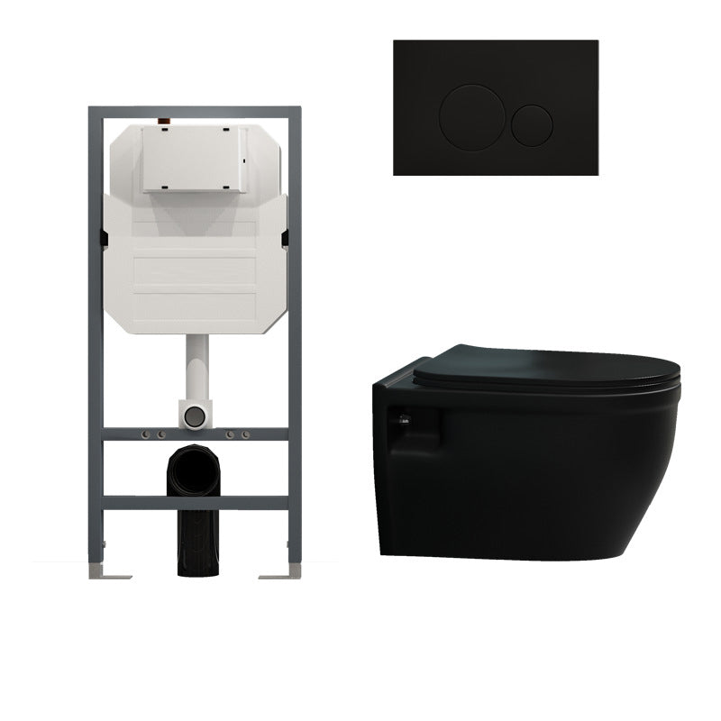 Modern Ceramic Flush Toilet Wall Mount Toilet Bowl for Washroom