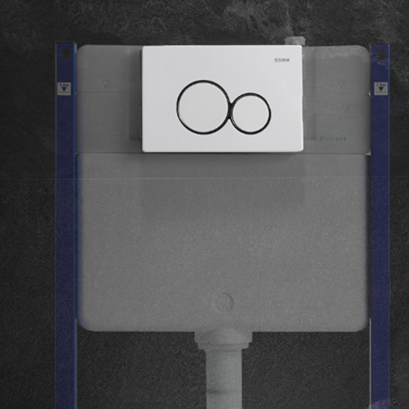 Modern Ceramic Flush Toilet Wall Mount White Toilet Bowl for Washroom