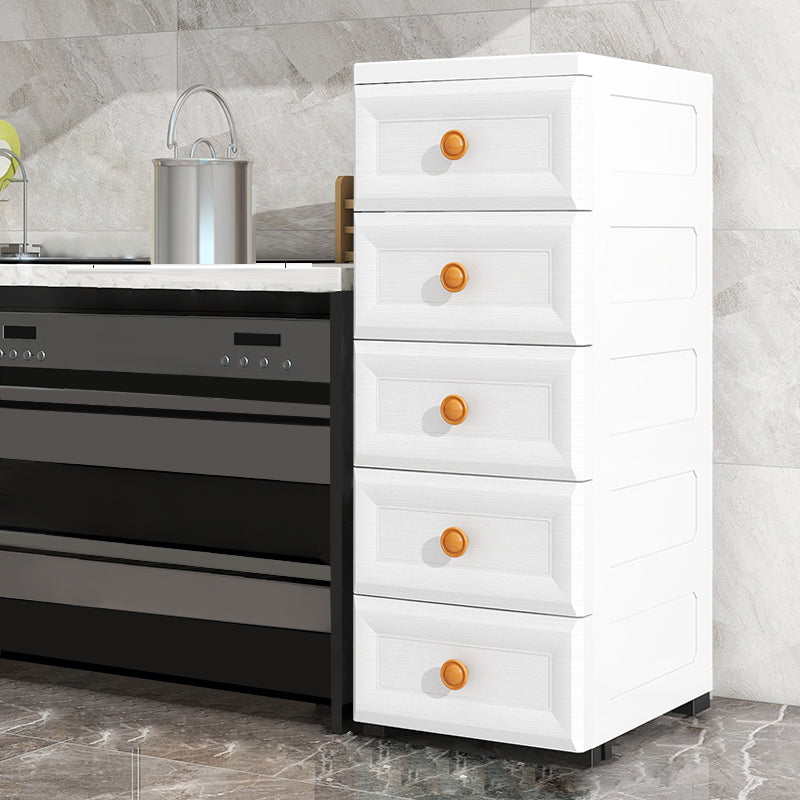 Scandinavian Kids Furniture Vertical Plastic Nursery Dresser with Drawers for Home