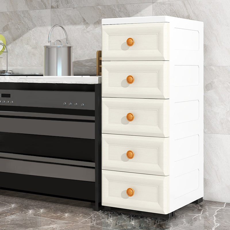 Scandinavian Kids Furniture Vertical Plastic Nursery Dresser with Drawers for Home