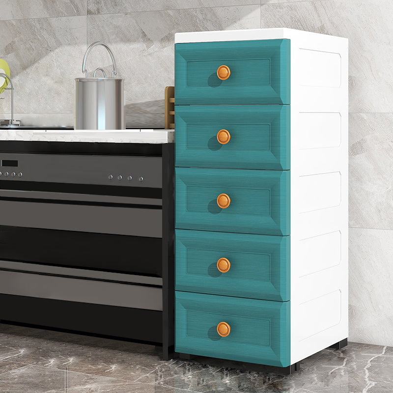 Scandinavian Kids Furniture Vertical Plastic Nursery Dresser with Drawers for Home