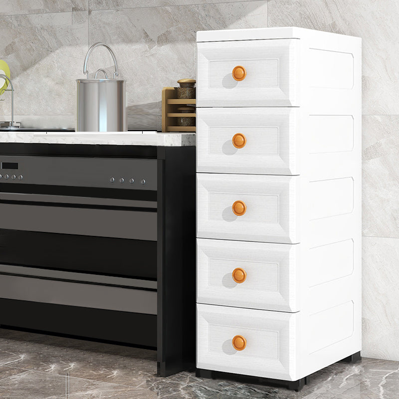 Scandinavian Kids Furniture Vertical Plastic Nursery Dresser with Drawers for Home