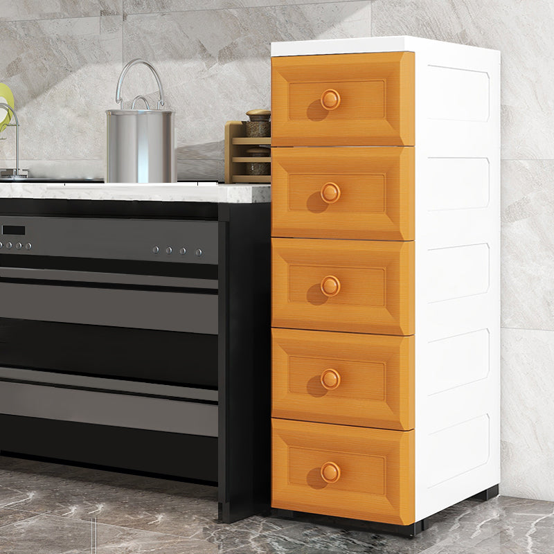 Scandinavian Kids Furniture Vertical Plastic Nursery Dresser with Drawers for Home