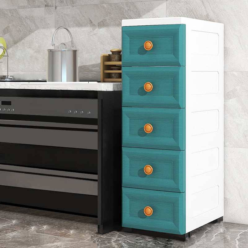 Scandinavian Kids Furniture Vertical Plastic Nursery Dresser with Drawers for Home