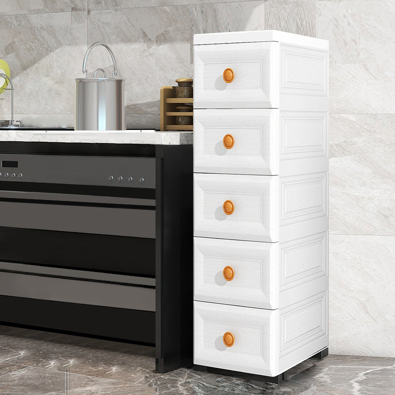 Scandinavian Kids Furniture Vertical Plastic Nursery Dresser with Drawers for Home