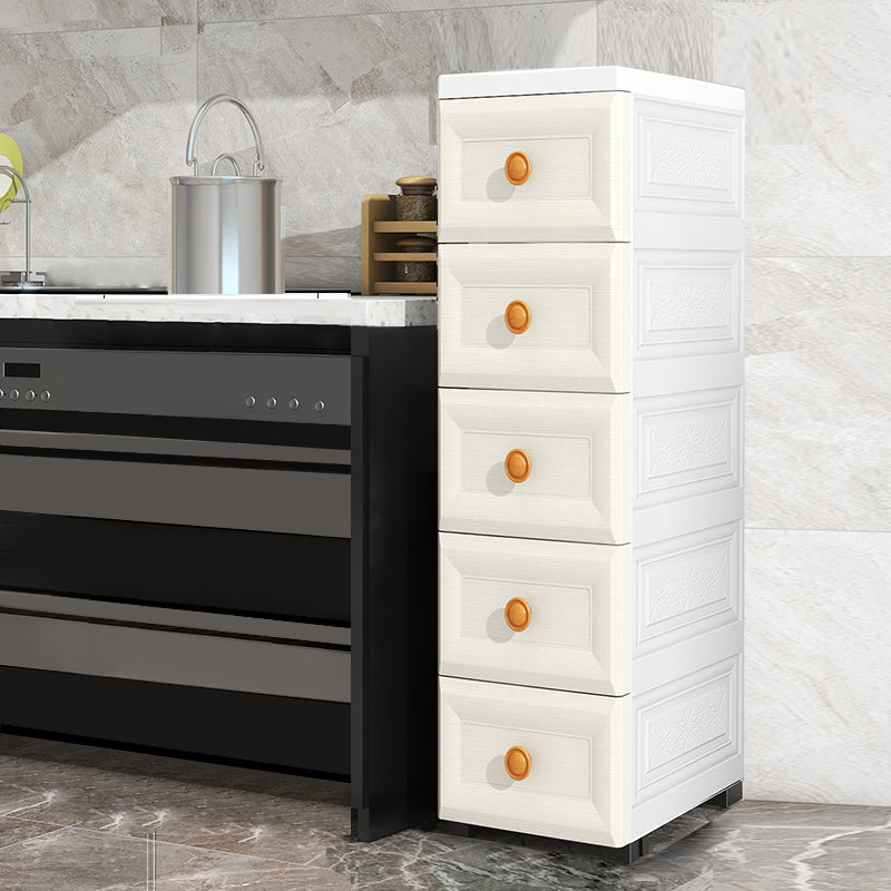 Scandinavian Kids Furniture Vertical Plastic Nursery Dresser with Drawers for Home