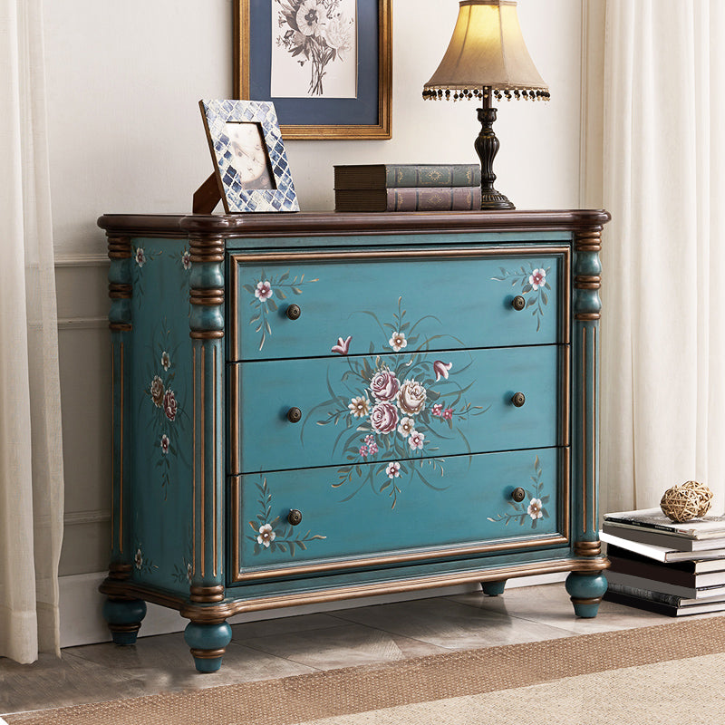 Traditional Storage Chest Dresser Solid Wood Dresser , 15.6 Inch W