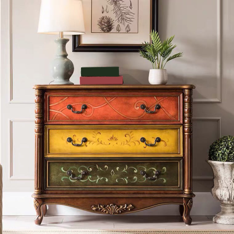 Traditional Storage Chest Solid Wood Storage Chest Dresser , 13.65 Inch W