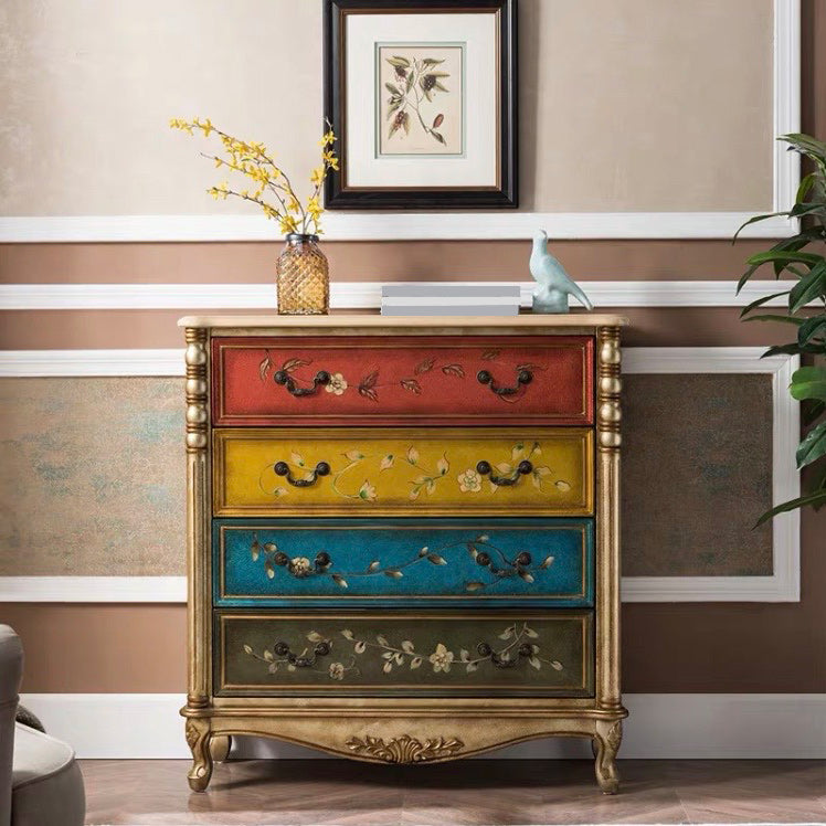 Traditional Storage Chest Solid Wood Storage Chest Dresser , 13.65 Inch W