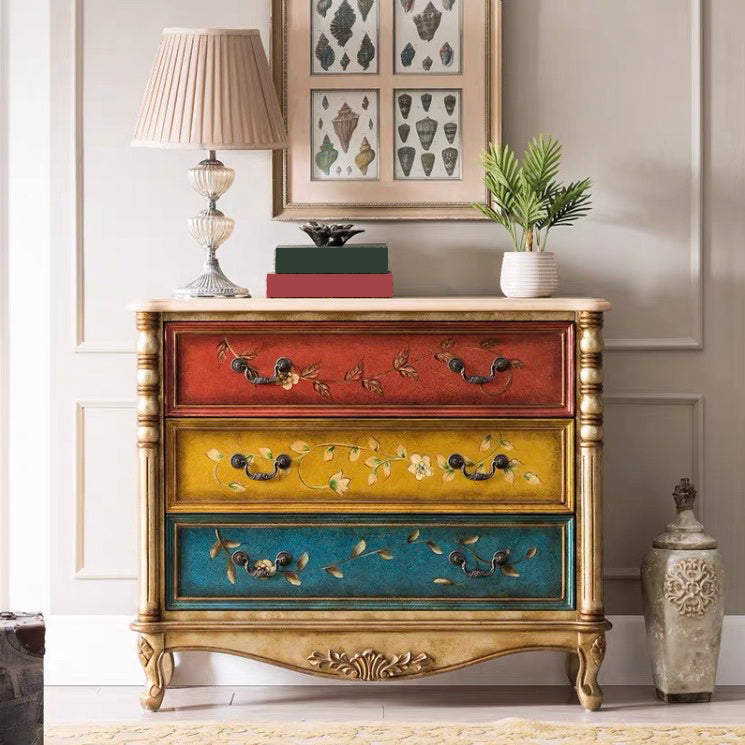 Traditional Storage Chest Solid Wood Storage Chest Dresser , 13.65 Inch W