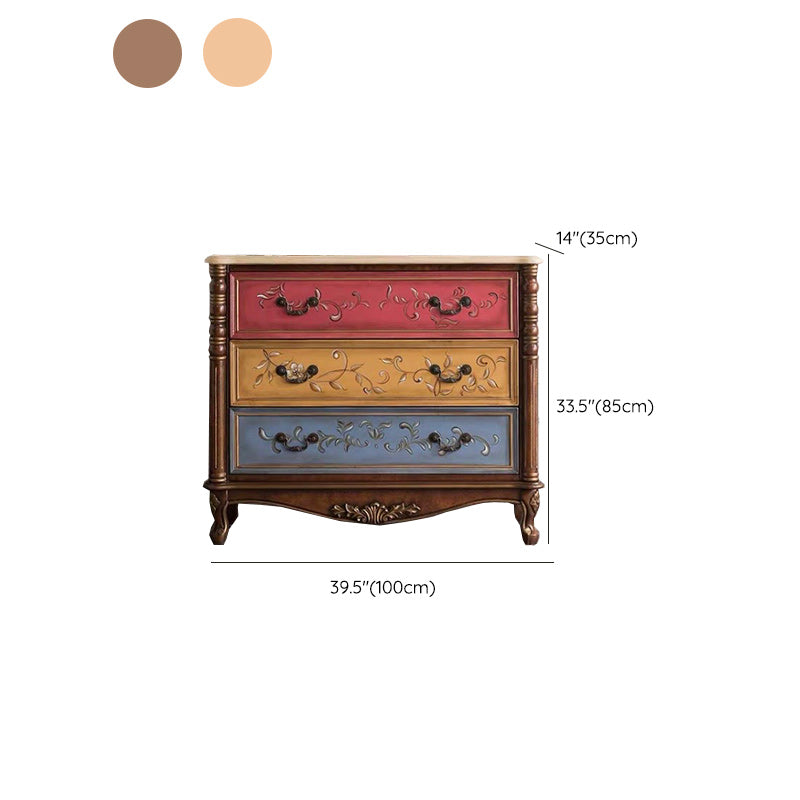 Traditional Storage Chest Solid Wood Storage Chest Dresser , 13.65 Inch W