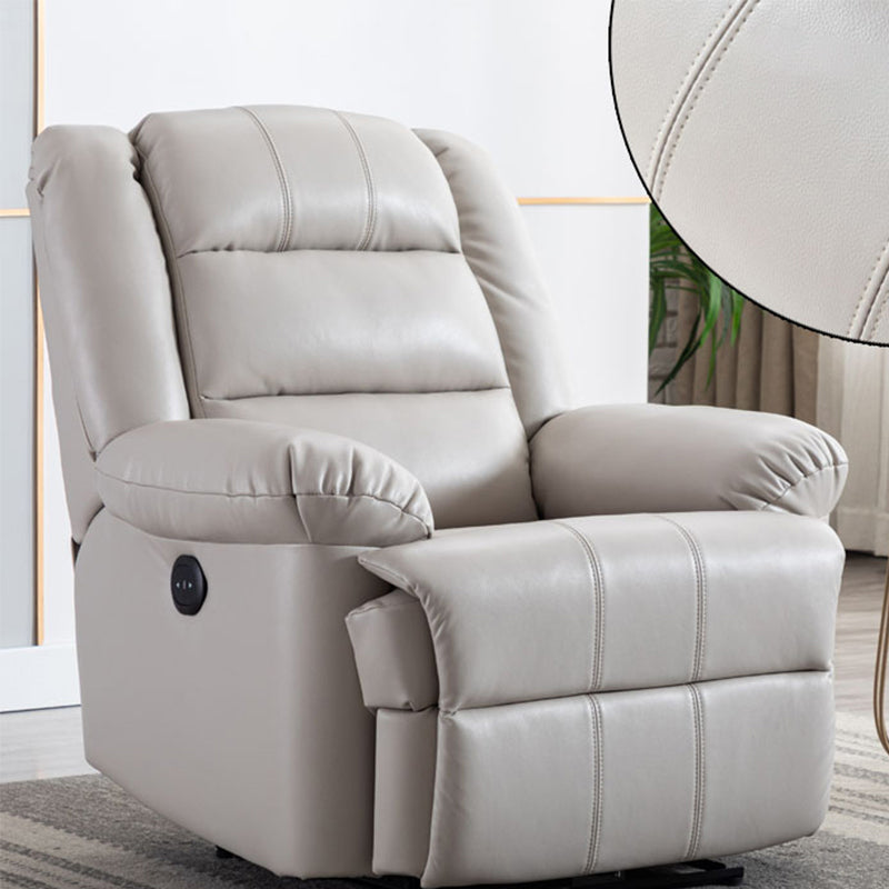 Contemporary Recliner Chair Metal Frame Standard Recliner with Independent Foot