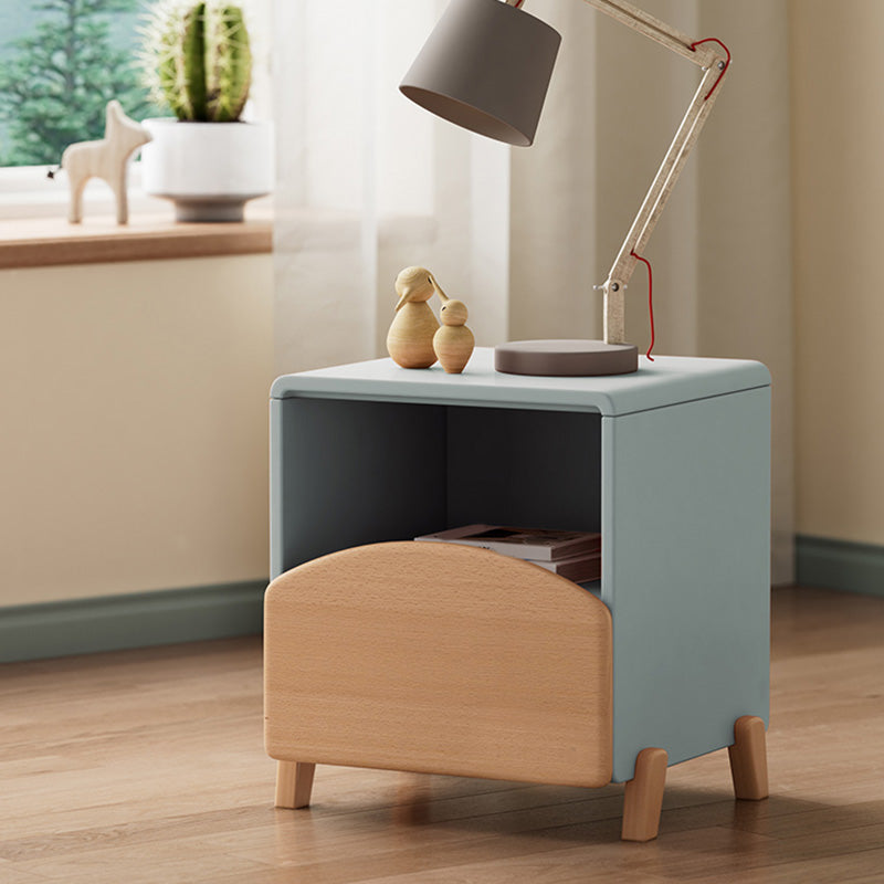 Modern1 Drawer Standard Nightstand Solid Wood Kids Bedside Table
