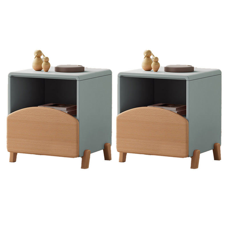 Modern1 Drawer Standard Nightstand Solid Wood Kids Bedside Table