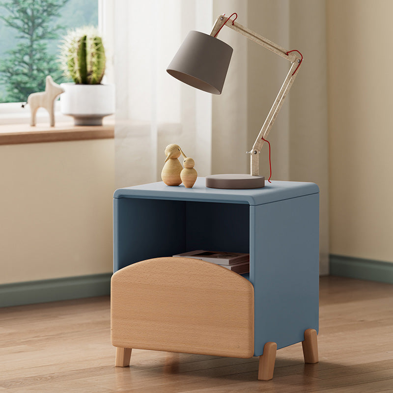 Modern1 Drawer Standard Nightstand Solid Wood Kids Bedside Table