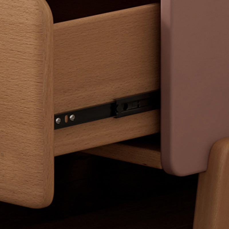 Modern1 Drawer Standard Nightstand Solid Wood Kids Bedside Table