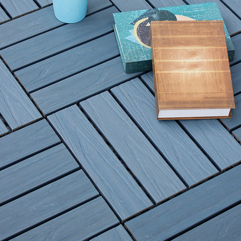 Square Decking Tiles Interlocking Striped Pattern Deck Plank