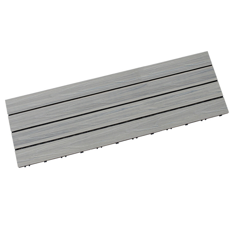 Square Decking Tiles Interlocking Striped Pattern Deck Plank