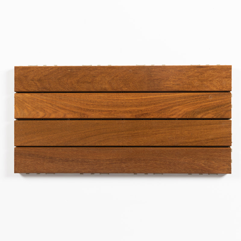 Striped Pattern Snapping Decking Tiles Composite Tile Kit Outdoor Patio