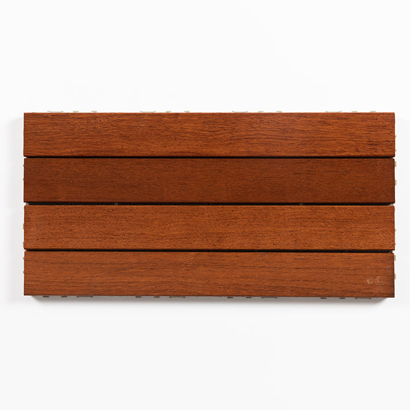 Striped Pattern Snapping Decking Tiles Composite Tile Kit Outdoor Patio