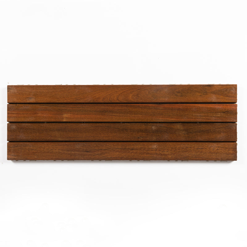 Striped Pattern Snapping Decking Tiles Composite Tile Kit Outdoor Patio