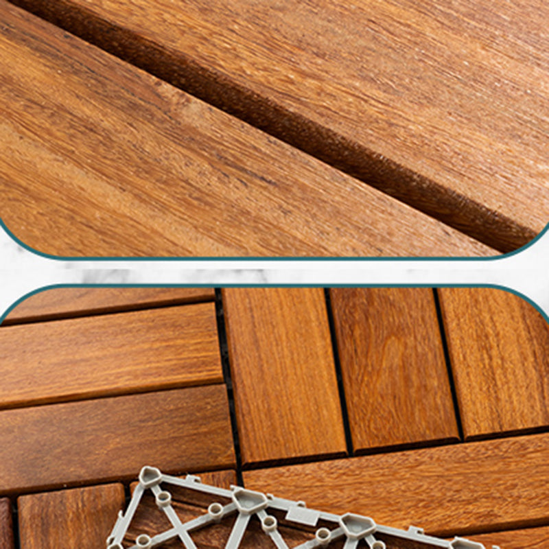 Striped Pattern Snapping Decking Tiles Composite Tile Kit Outdoor Patio