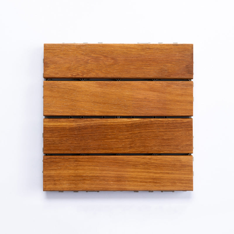 Striped Pattern Snapping Decking Tiles Composite Tile Kit Outdoor Patio