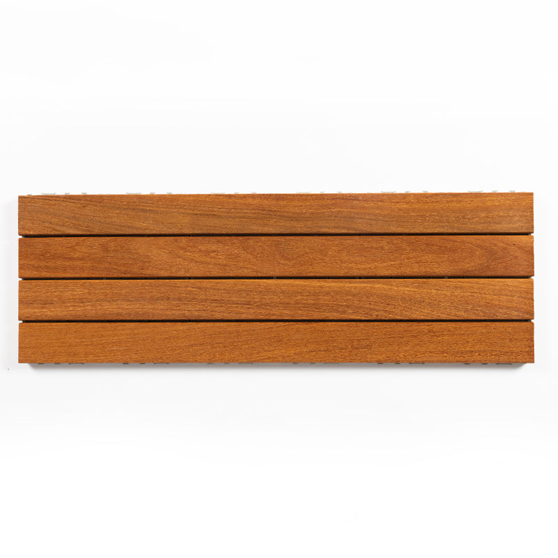 Striped Pattern Snapping Decking Tiles Composite Tile Kit Outdoor Patio