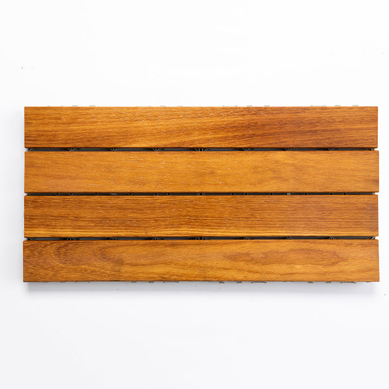 Striped Pattern Snapping Decking Tiles Composite Tile Kit Outdoor Patio