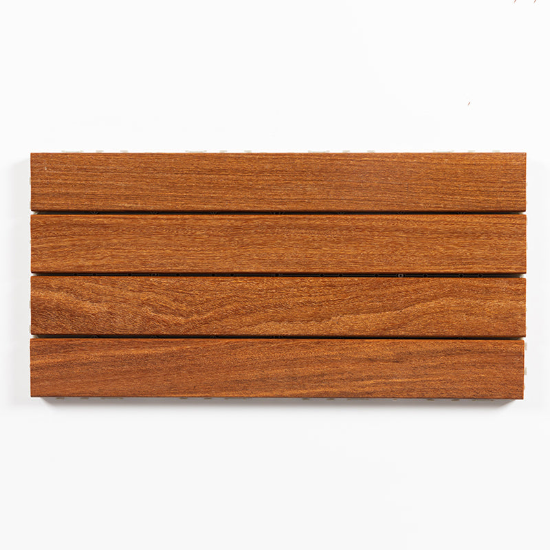 Striped Pattern Snapping Decking Tiles Composite Tile Kit Outdoor Patio