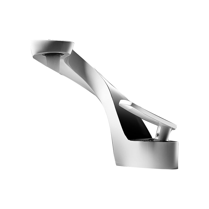 Single Hole Centerset Faucet Solid Color Lever Handles Centerset Bathroom Sink Faucet