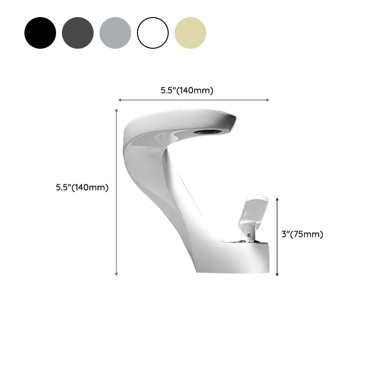 Single Hole Centerset Faucet Solid Color Lever Handles Centerset Bathroom Sink Faucet