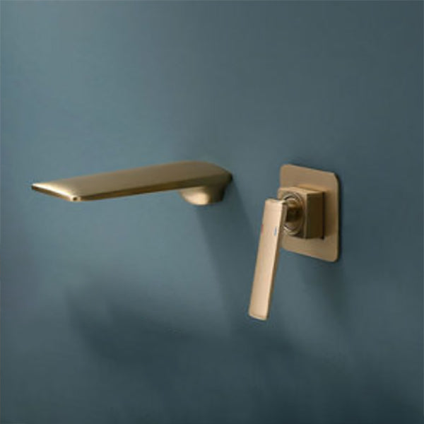 Waterfall Wall Mounted Bathroom Faucet Modern Lavatory Faucet