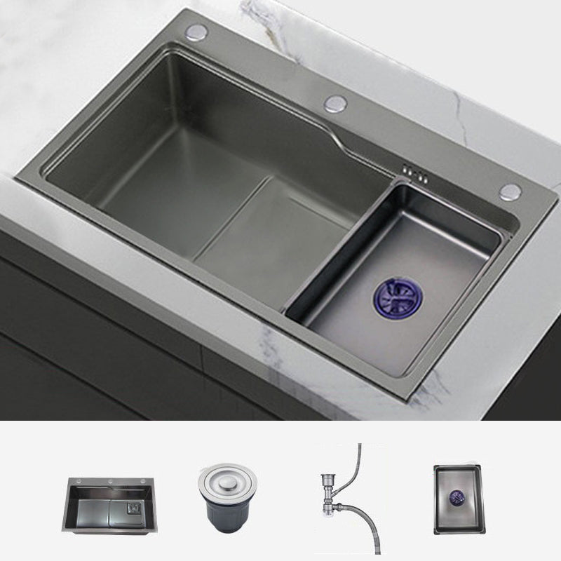Modern Style Kitchen Sink Stainless Steel Noise-cancelling Drop-In Kitchen Sink