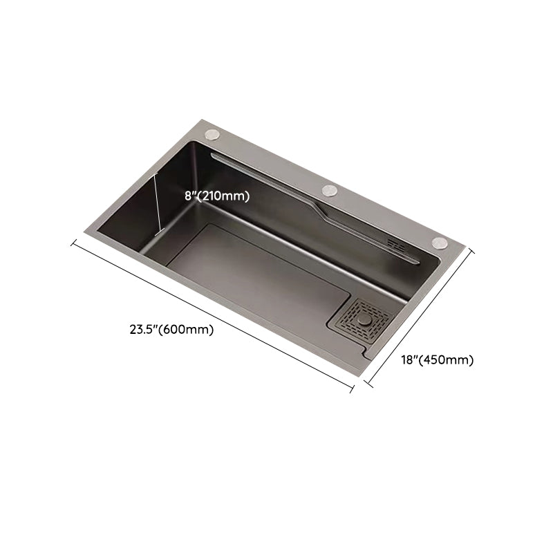 Modern Style Kitchen Sink Stainless Steel Noise-cancelling Drop-In Kitchen Sink