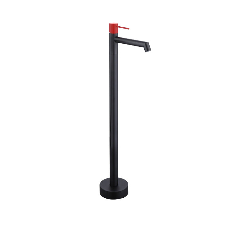 Floor Mounted Bronze Freestanding Tub Filler Single Handle Freestanding Tub Filler Trim