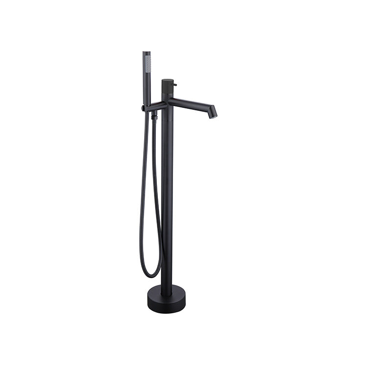 Floor Mounted Bronze Freestanding Tub Filler Single Handle Freestanding Tub Filler Trim