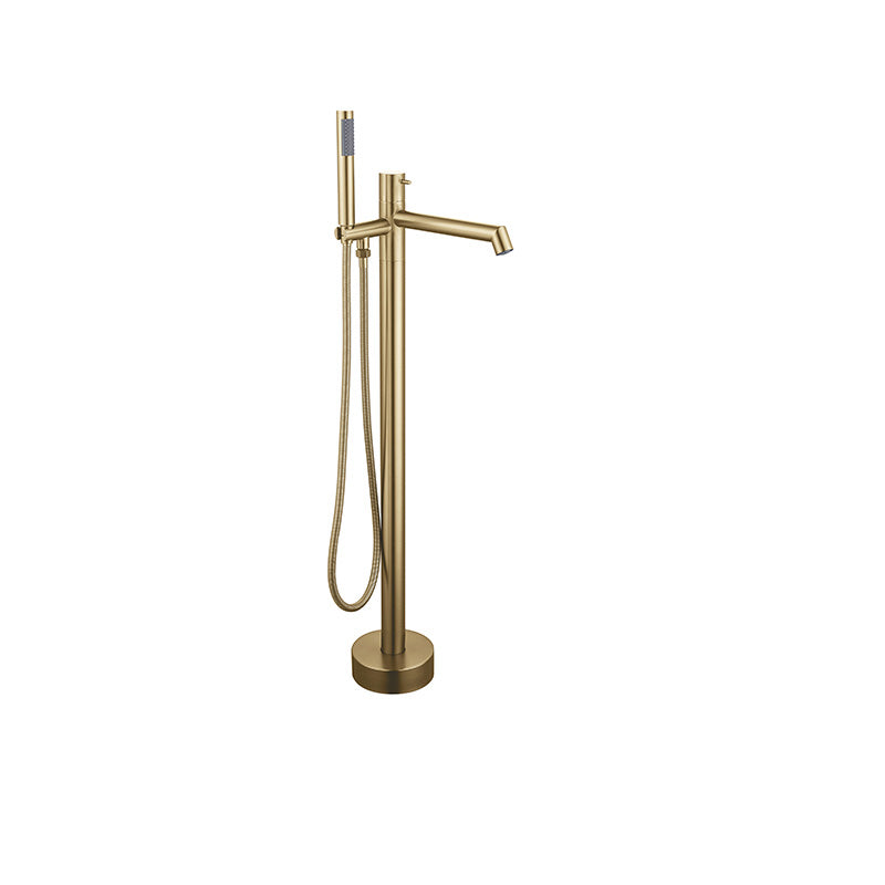 Floor Mounted Bronze Freestanding Tub Filler Single Handle Freestanding Tub Filler Trim