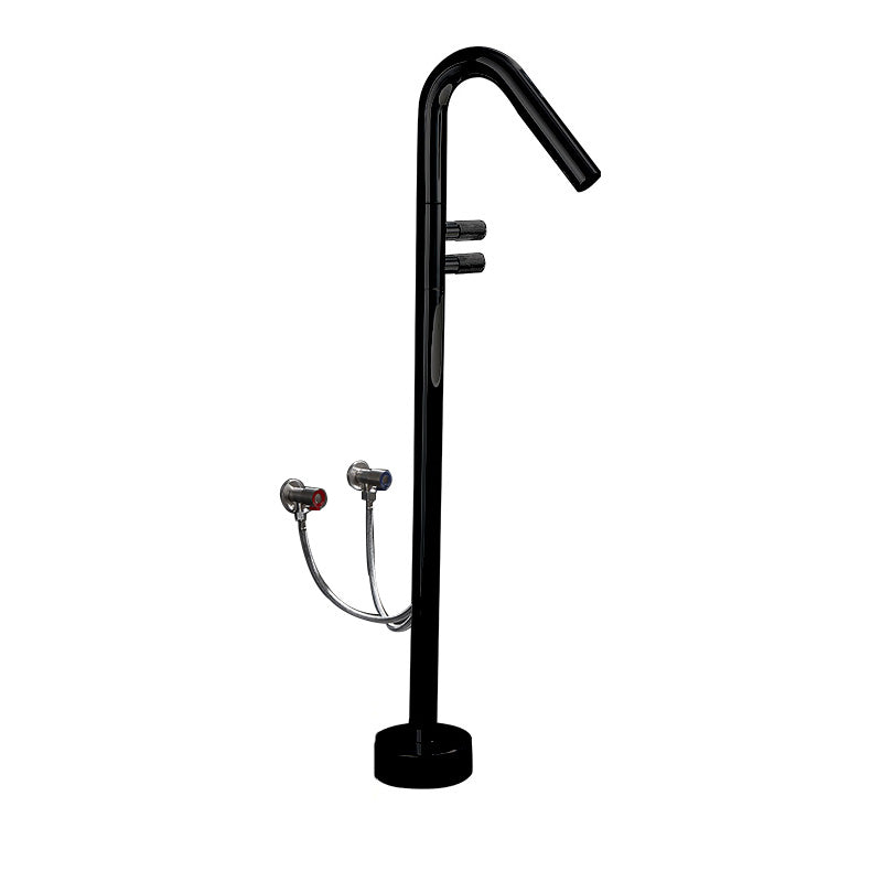 Floor Mounted Bronze Freestanding Tub Filler Freestanding High Arc Tub Filler Trim