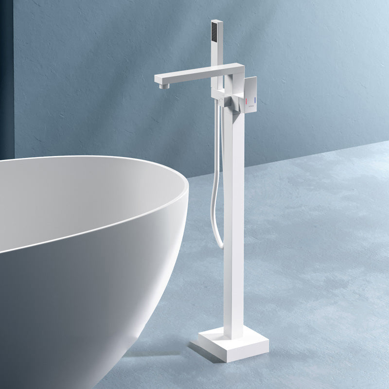 Modern High Arc Bathtub Faucet Metal Single Handle Tub Faucet Trim