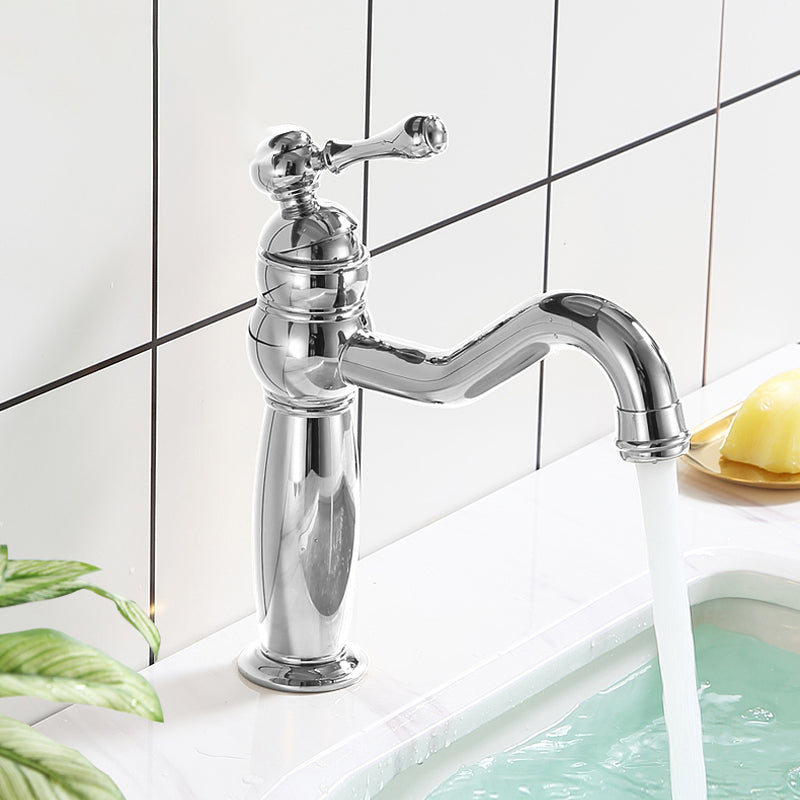 Deck Mounted Copper Roman Tub Faucet Low Arc Rotatable Roman Tub Faucet Set